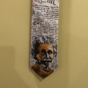 Renaissance handmade Einstein/math tie